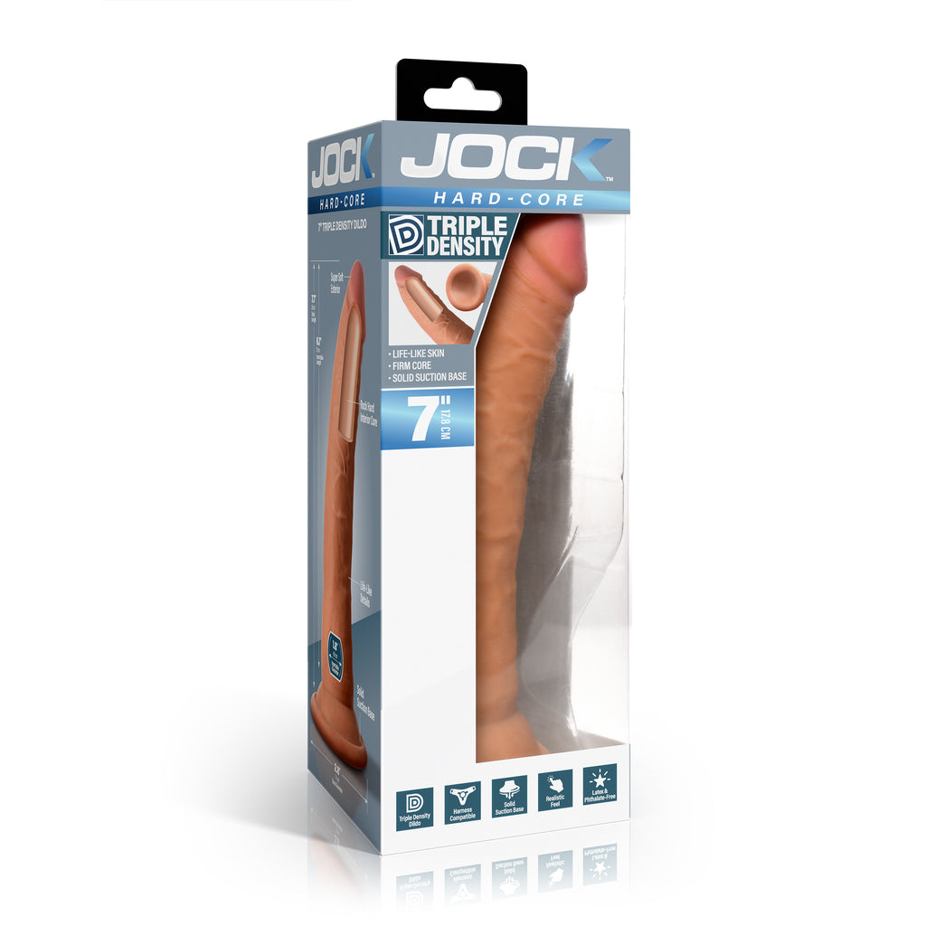 JOCK Hard Core Triple Density Dildo-Medium 7"