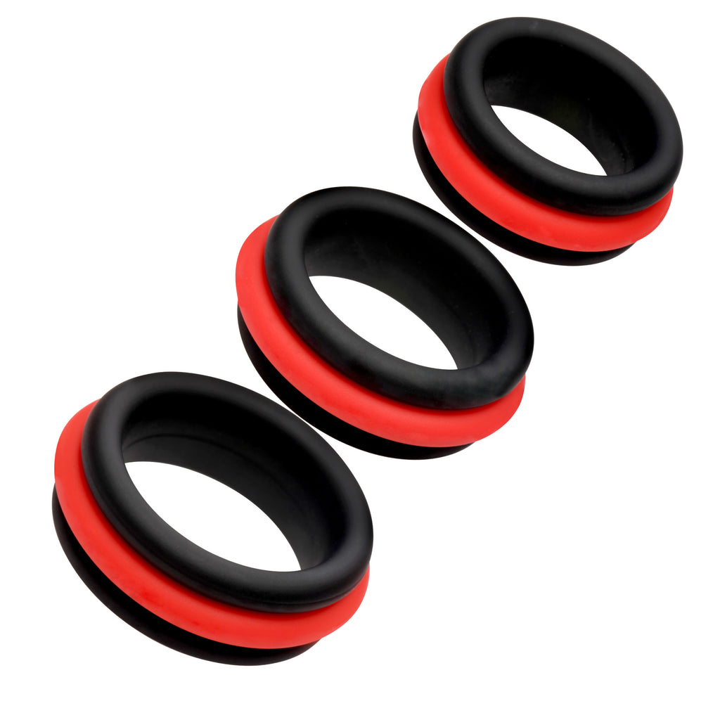 Enhancers Set of 3 - 2-in-1 Silicone C-Rings