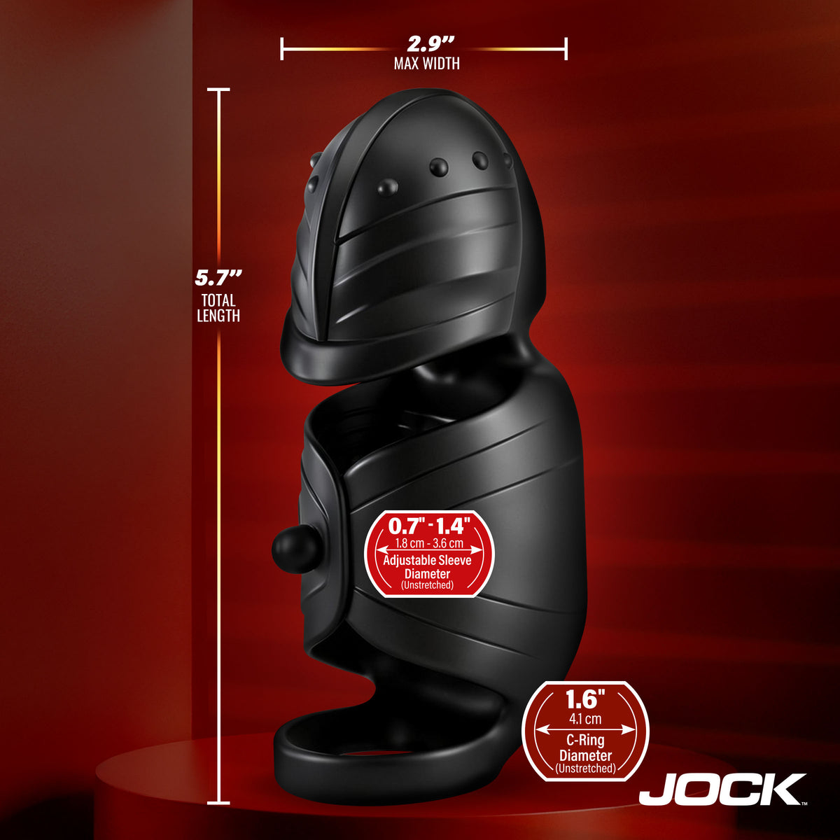 Helmet Humper Gyrating and Vibrating Silicone Masturbator