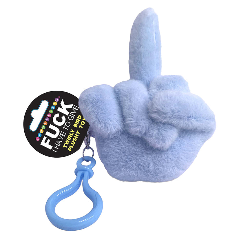 Fucks to Give Twirly Bird Plushie-Blue
