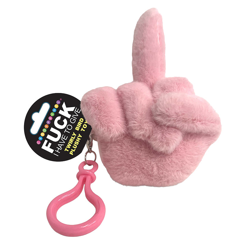 Fucks to Give Twirly Bird Plushie-Pink