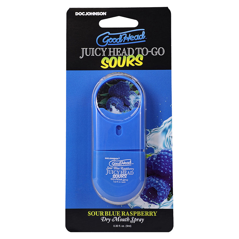 Goodhead Juicy Head Dry Mouth Spray To Go-Sour Blue Raspberry .30oz