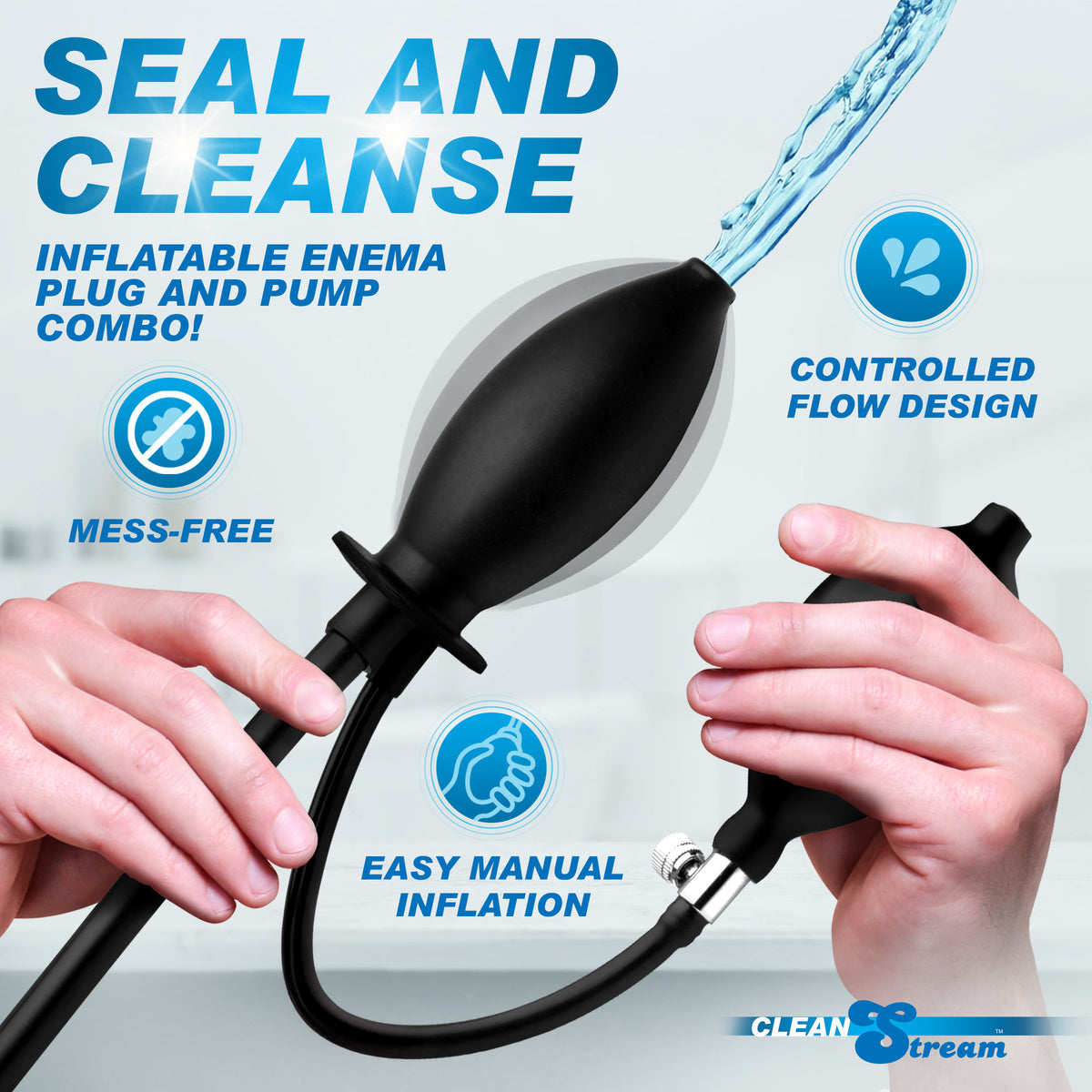 CleanStream Inflatable Enema Plug