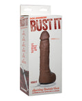 Bust It Squirting Realistic Cock w/1 oz Nut Butter - Brown