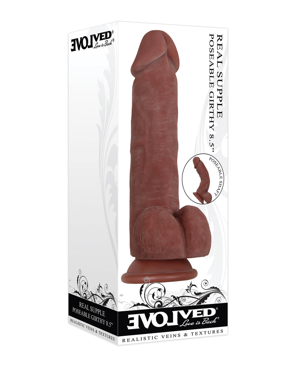 Evolved Real Supple Poseable Girthy Dark 8.5