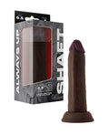 Shaft Model J Flexskin Liquid Silicone 6.5" Dong - Mahogany