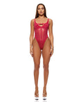 Layers To This Mesh and Knit Teddy - Pink XL