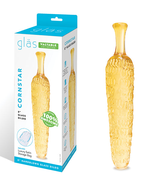 Glas 8" Dildo Cornstar