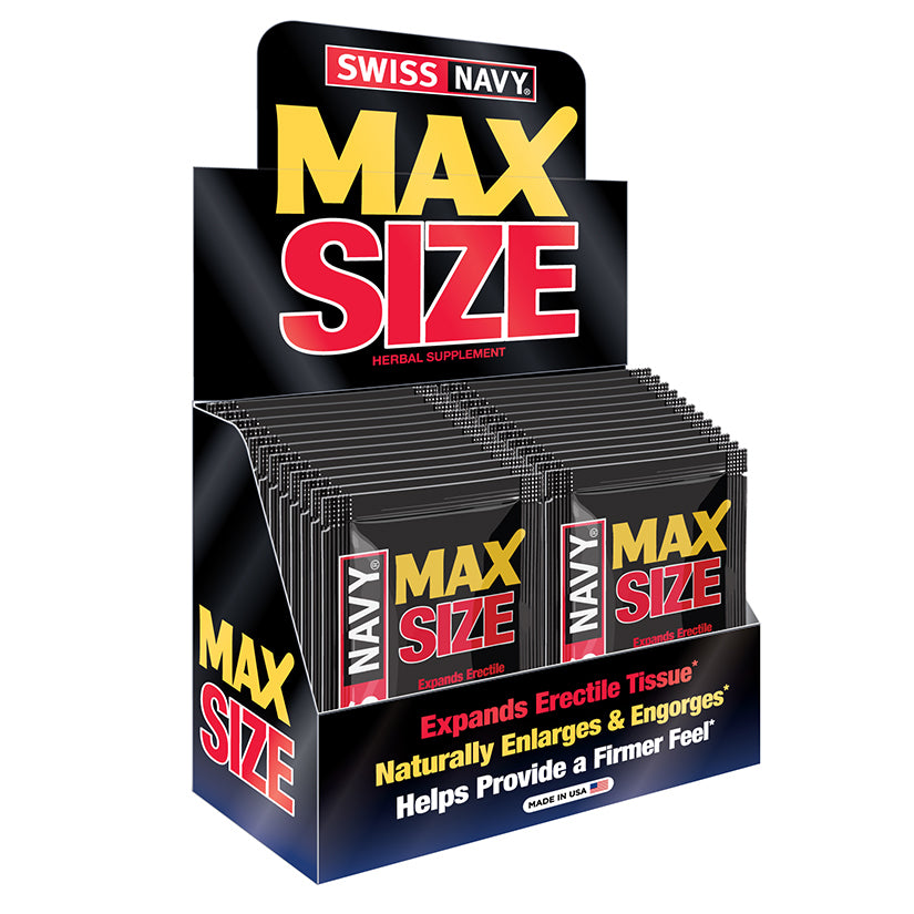 MAX Size Male Enhancement Formula-2 Pill Pack Display of 24
