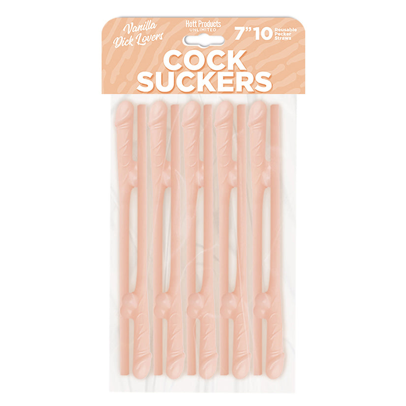 Cock Suckers Pecker Straws-Vanilla