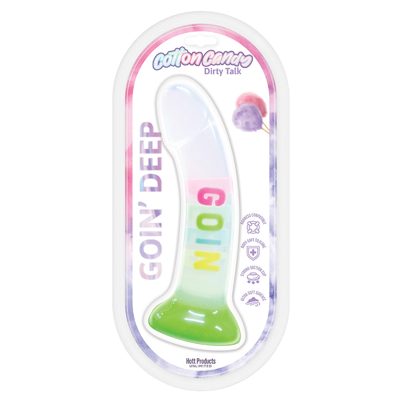 Cotton Candy Dirty Talk Goin Deep Dildo 7"