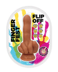 Finger Fest Flip Off Dildo - Tan