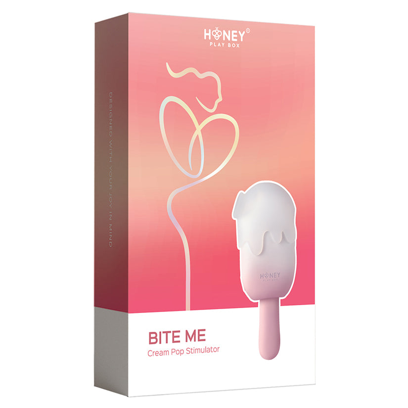 Honey Play Box Bite Me Cream Pop Stimulator-Pink [WS $39.90]