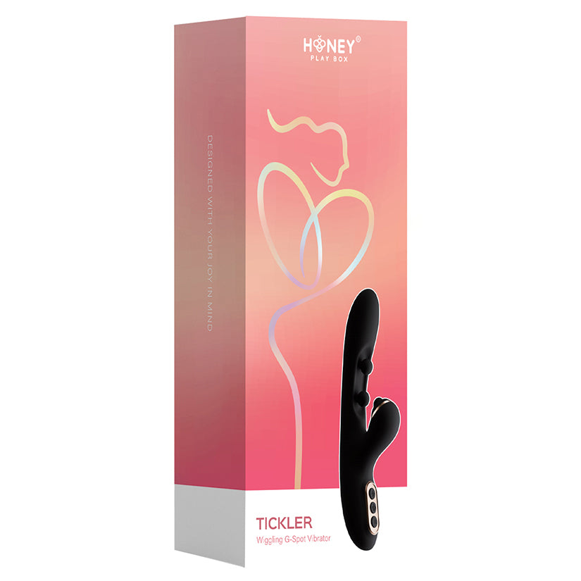 Honey Play Box Tickler Wiggling G-Spot Vibrator-Black [WS $44.90]