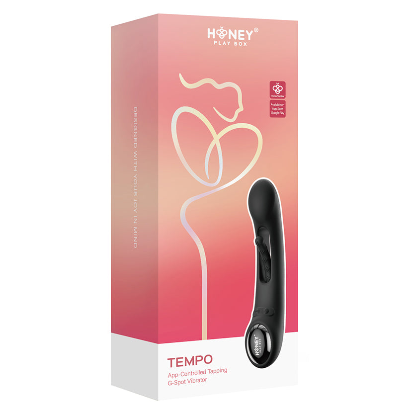 Honey Play Box Tempo Pressure Sensing G-Spot Vibrator-Black [WS $47.50]