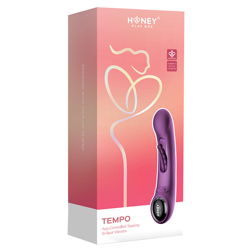 Honey Play Box Tempo Pressure Sensing G-Spot Vibrator-Purple [WS $47.50]