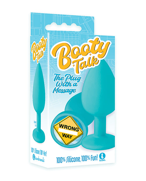 The 9's Booty Calls Wrong Way Plug - Blue