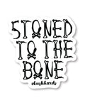 Halloween Stoned to the Bone Sticker - Pack of 3