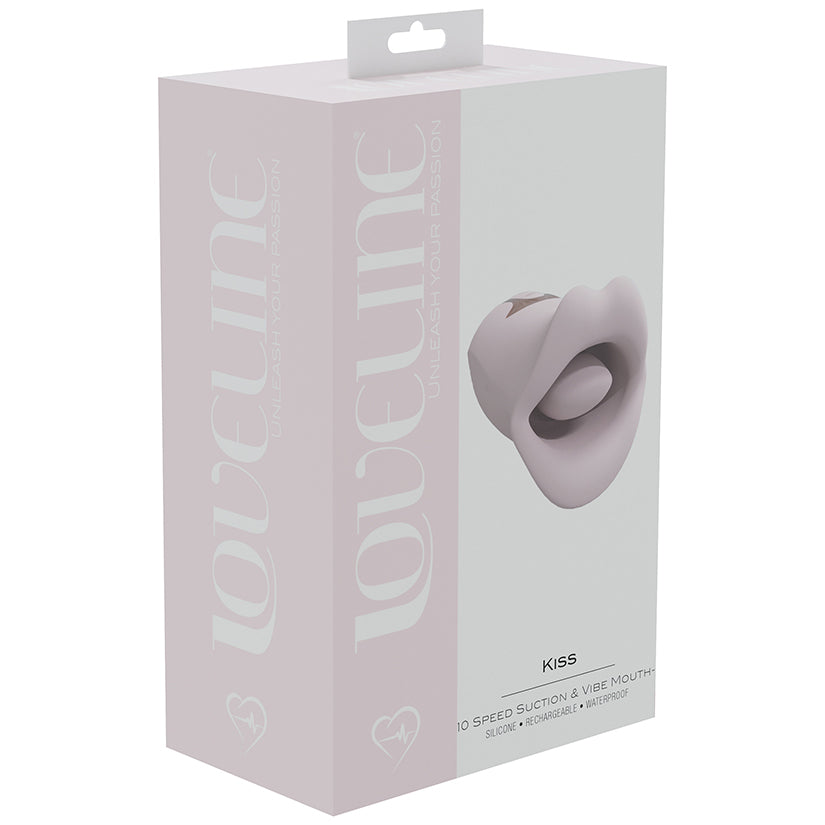 Loveline Kiss Vibrating Mouth-Pink