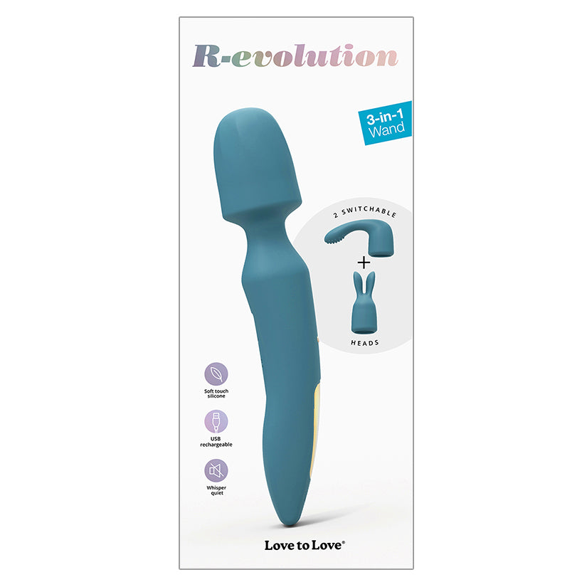Love To Love R-Evolution Rechargeable Wand-Teal Me [WS $34.50]