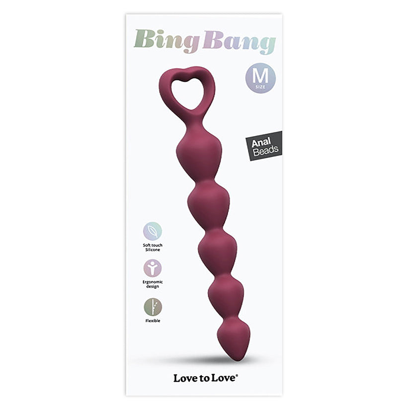 Love To Love Bing Bang Anal Beads-Plum Star MD