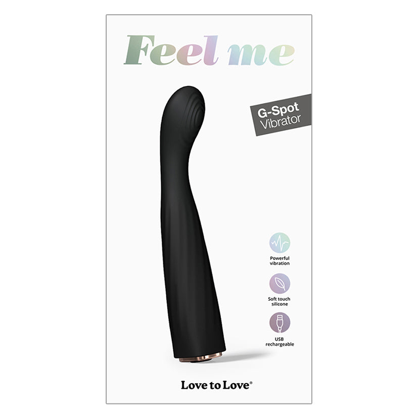 Love To Love Feel Me G-Spot Vibrator-Black Onyx [WS $29.00]