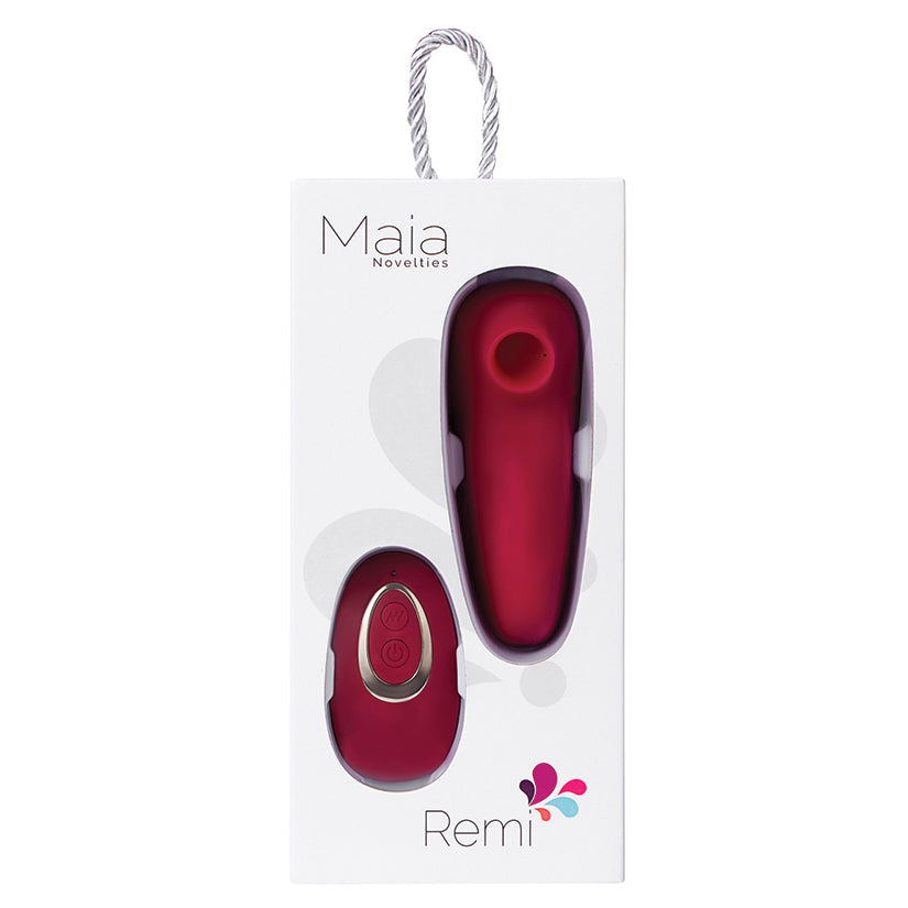 Maia Remi Remote Control Suction Vibe-Red [WS $45.50]