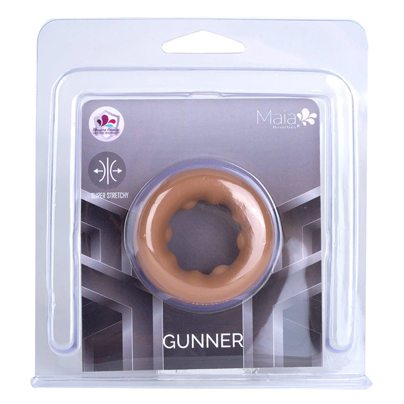Maia Gunner Liquid Silicone Construction C Ring-Caramel