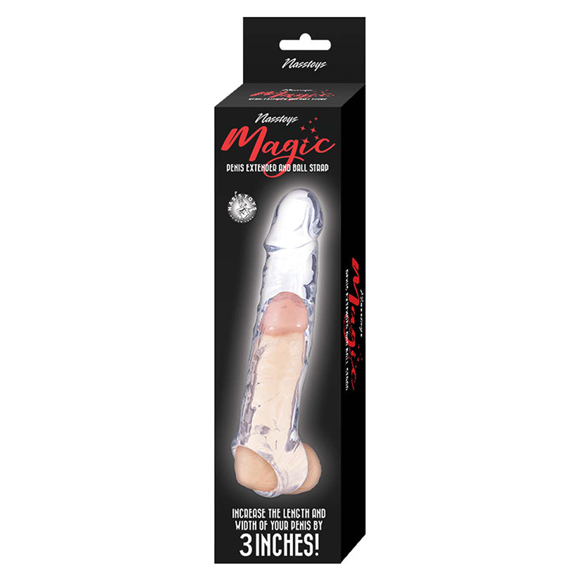 Magic Penis Extender & Ball Strap 6.5"-Clear