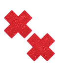 Neva Nude Ravish Me Glitter X Factor Pasties - Red O/S