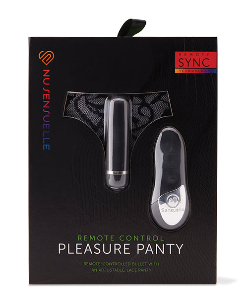 Nu Sensuelle Pleasure Panty Bullet w/Remote Control 15 Function - Black