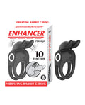 Enhancer Vibrating Rabbit C-Ring - Black