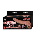 The Great Extender 2 in 1 7" Extender & Masturbator - Brown