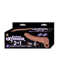 The Great Extender 2 in 1 9" Extender & Masturbator - Brown