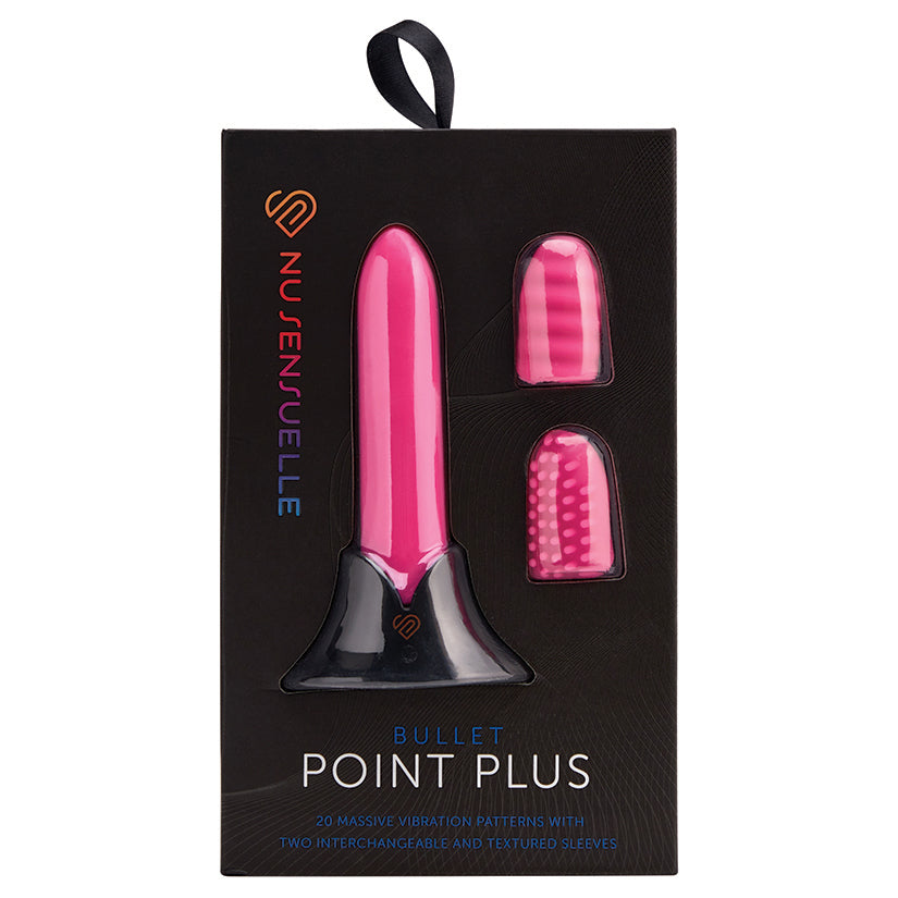 Nu Sensuelle Point Plus 20 Function Bullet & Sleeves-Pink
