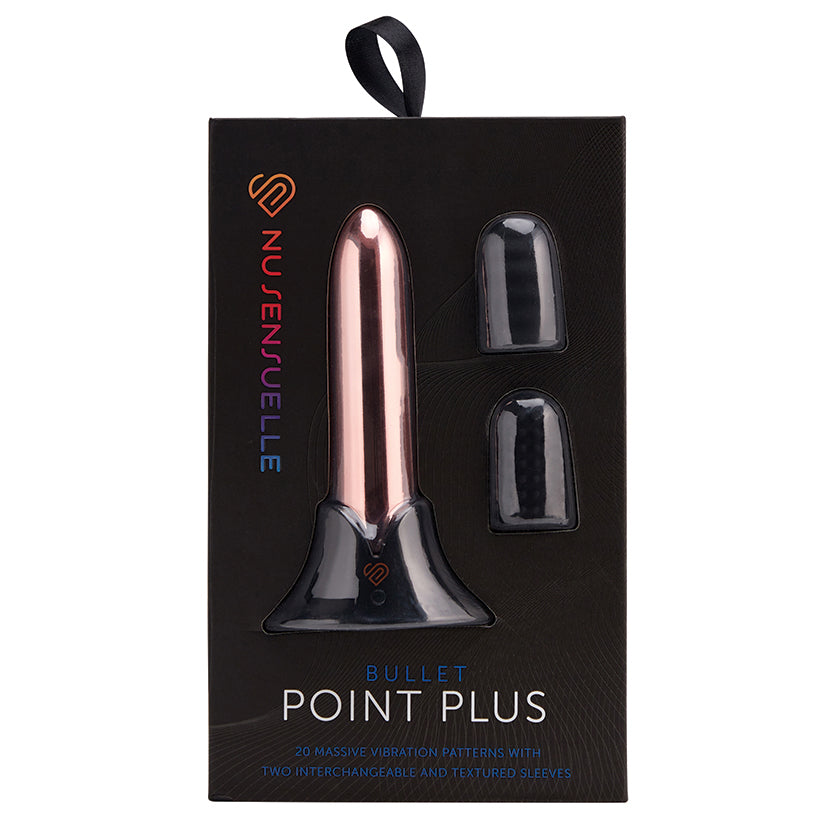 Nu Sensuelle Point Plus 20 Function Bullet & Sleeves-Rose Gold