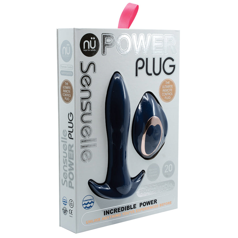 Nu Sensuelle Power Plug with Remote Control-Navy