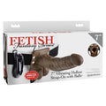 Fetish Fantasy Series Vibrating Hollow Strap-On-Chocolate 7" [WS $38.50]