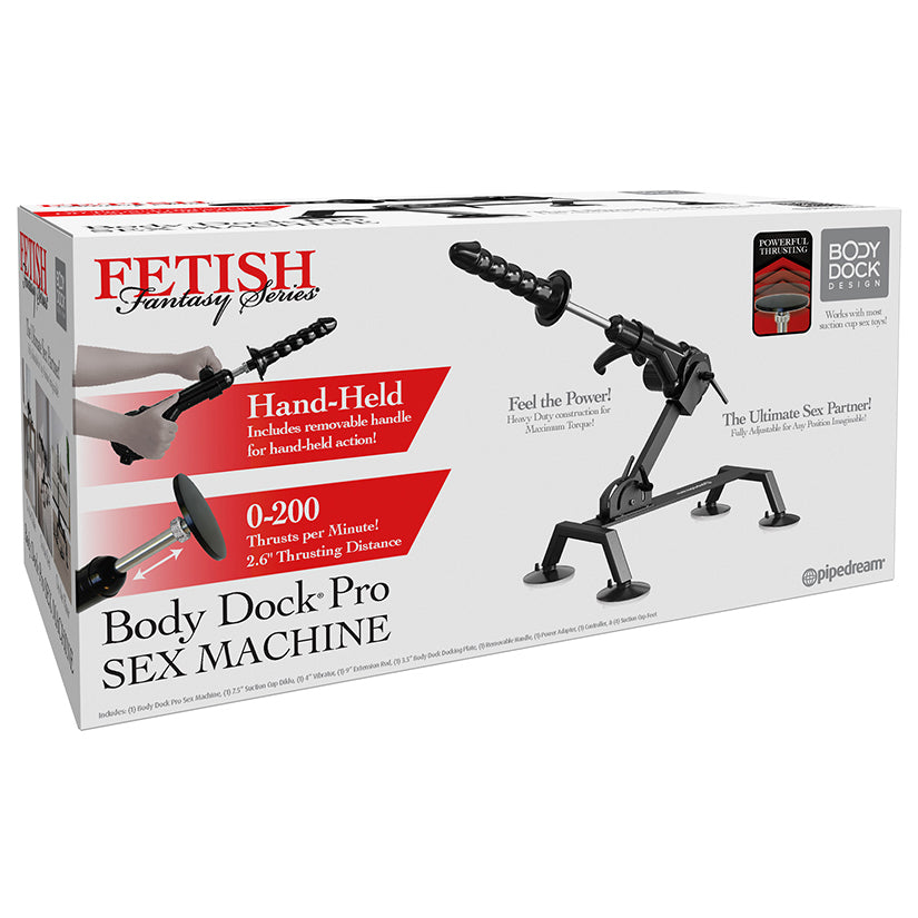 Fetish Fantasy Series Body Dock Sex Machine-Black [DROP SHIP ONLY]