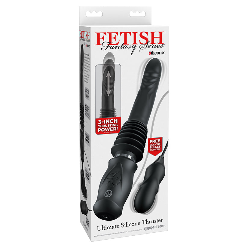 Fetish Fantasy Series Ultimate Silicone Thruster-Black [WS $88.00]