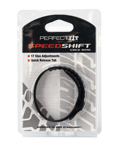 Perfect Fit Speed Shift 17 Adjustments Cock Ring - Black