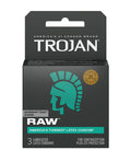 Trojan Raw Condoms - Pack of 3