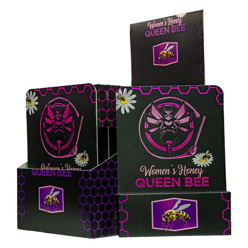Queen Bee Female Honey Display of 24