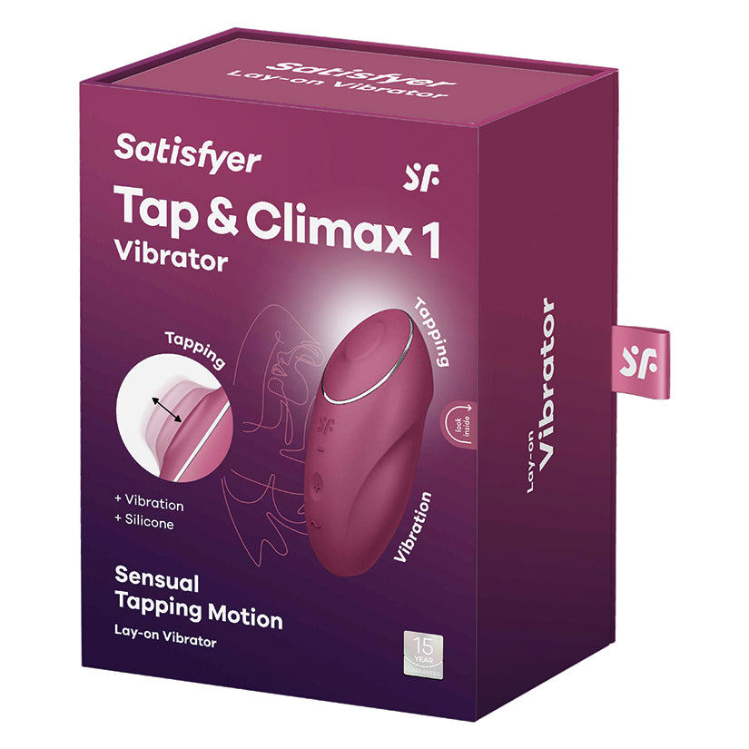 Satisfyer Tap and Climax 1-Red [WS $26.00]