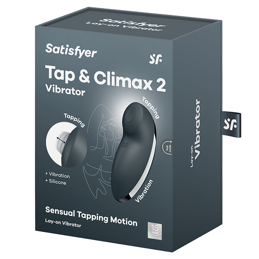Satisfyer Tap and Climax 2-Grey [WS $26.40]