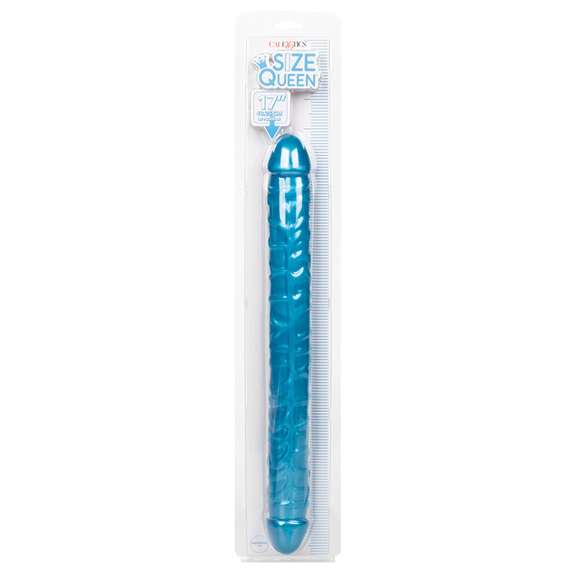 Size Queen Double Dildo-Blue 17"