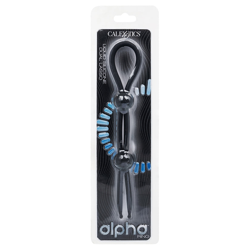 Alpha Liquid Silicone Dual Lasso-Black
