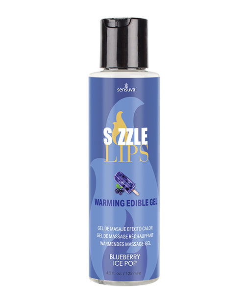 Sizzle Lips Warming Gel - 4.2 oz Bottle Blueberry Ice Pop