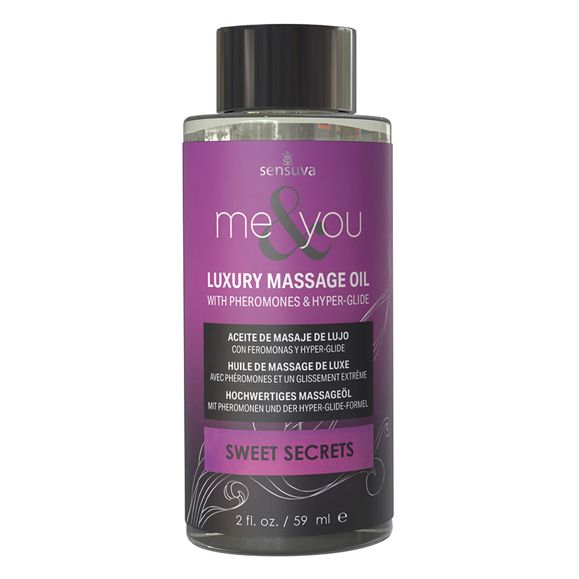 Sensuva Me & You Massage Oil-Sweet Secrets 2oz