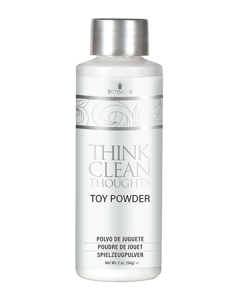 Sensuva Think Clean Thoughts Toy Powder - 2 oz Bottle